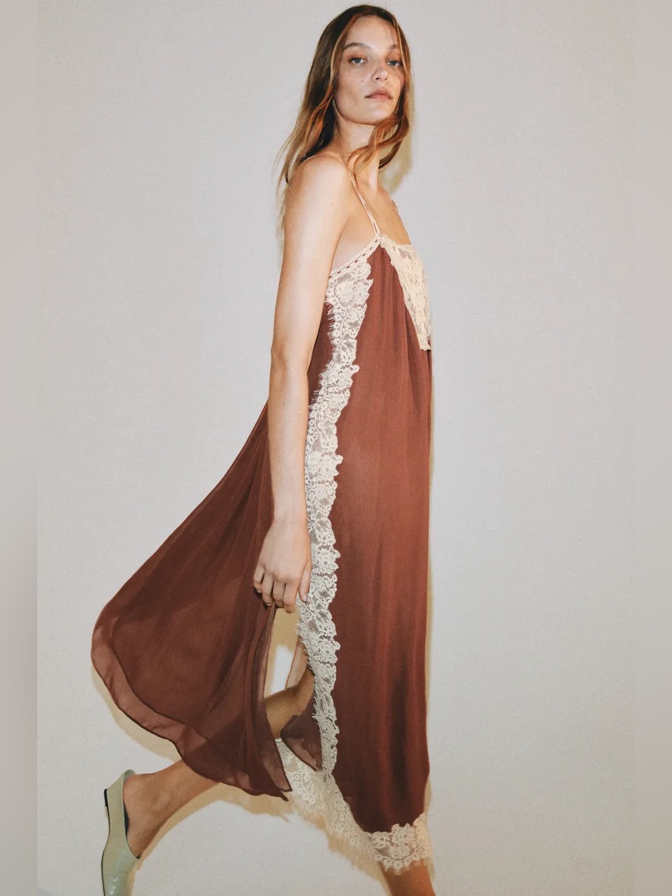 Zw Collection Lace Strap Dress